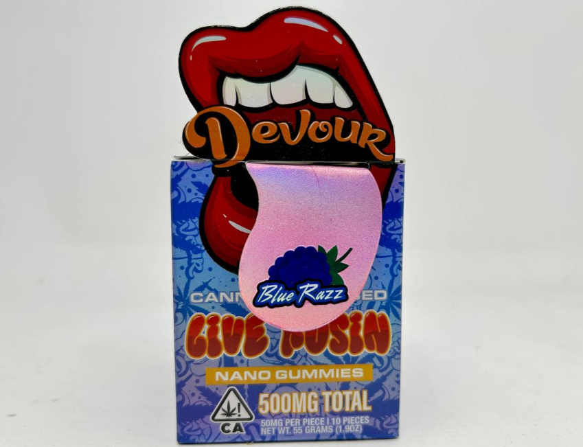 DEVOUR LIVE ROSIN GUMMIES 500 MG