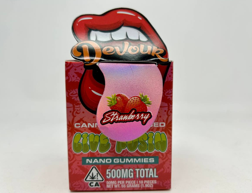 DEVOUR LIVE ROSIN GUMMIES 500 MG