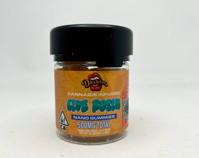 DEVOUR LIVE ROSIN GUMMIES 500 MG