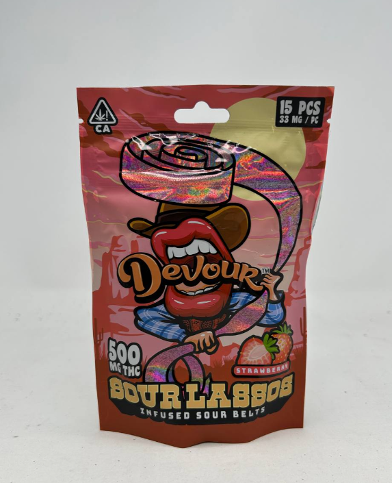 DEVOUR SOUR LASSOS 500 MG