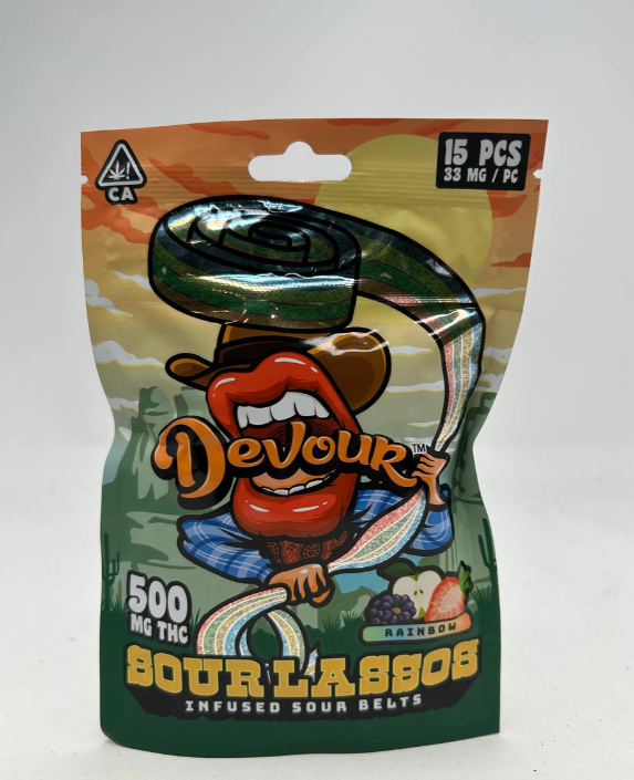DEVOUR SOUR LASSOS 500 MG